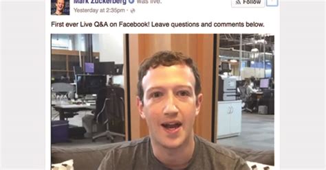 facebook live mark zuckerberg