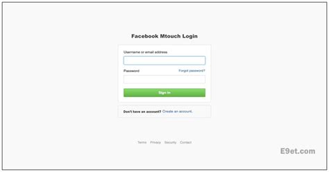 Facebook Login Mtouch