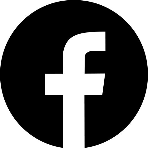 facebook logo png black white