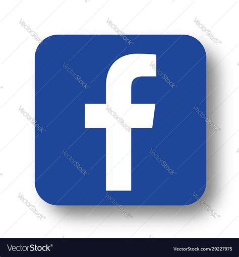 facebook logo vector image