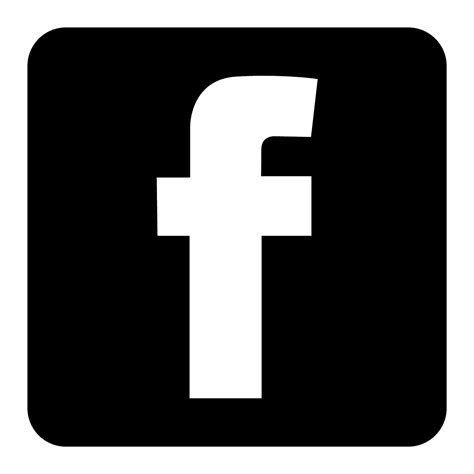 facebook logo zwart wit