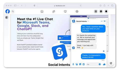 Facebook Messenger Live Chat