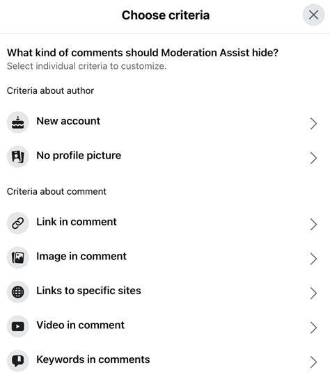 Pengaturan Moderation Assist