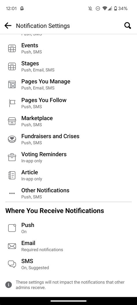 facebook notifications not loading android