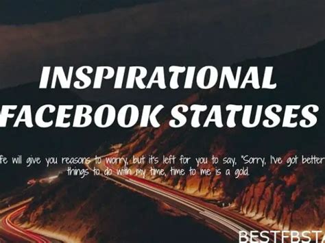 Facebook Statuses About Life