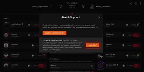 Faceit Support Live Chat