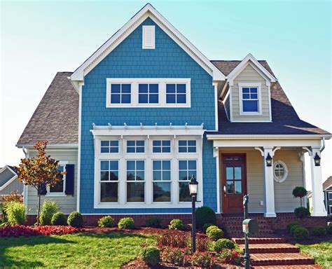 Fachadas Azules Con Blanco