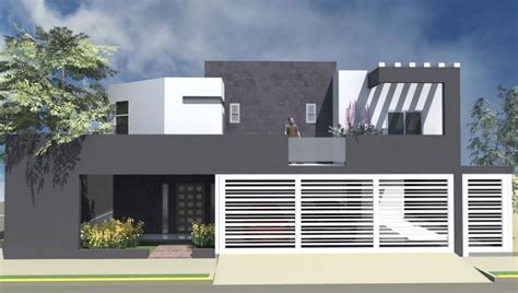 Fachadas Gris Y Blanco