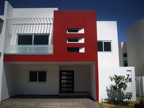 Fachadas Rojo Con Blanco
