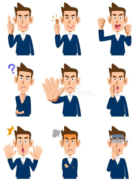 Facial Expression Gestures And Movements