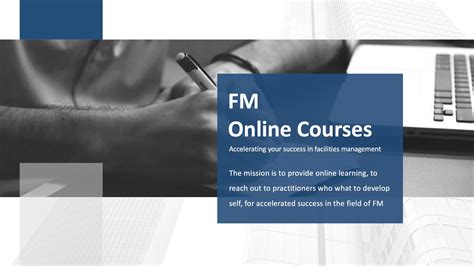 facilities management courses distance learning