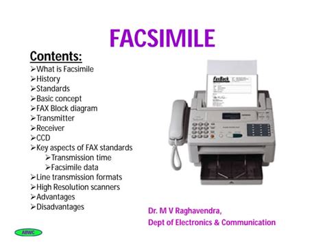 Facsimile Machine Definition In Computer