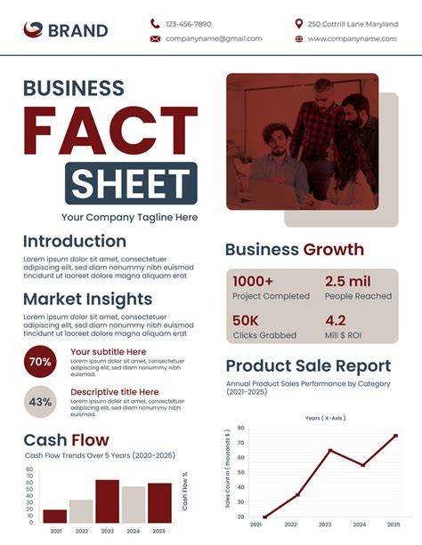 10 Fact Sheet Templates Excel PDF Formats