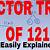 factor of 121