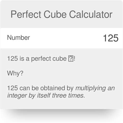 factor perfect cube calculator