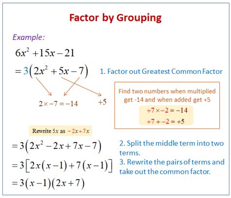 factor trinomials by grouping worksheet
