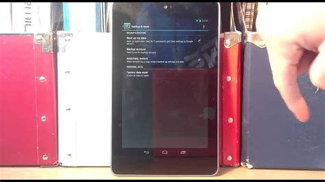 factory reset google nexus 7 tablet