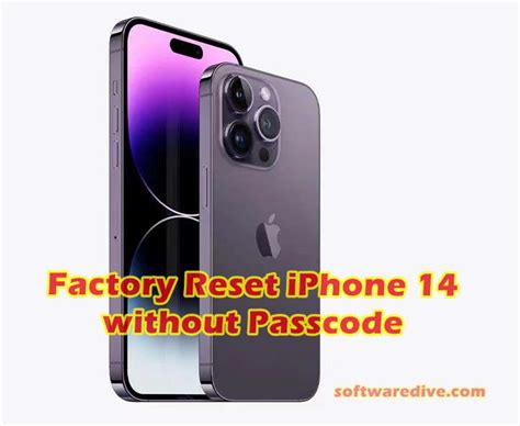 factory reset iphone 14 pro without passcode