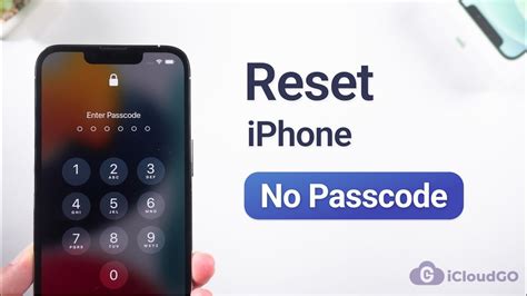 factory reset iphone 9 without passcode