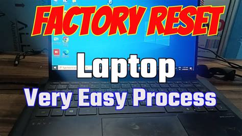 factory reset old work laptop
