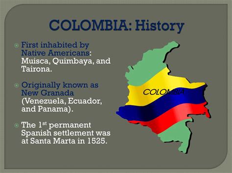 facts about colombia history