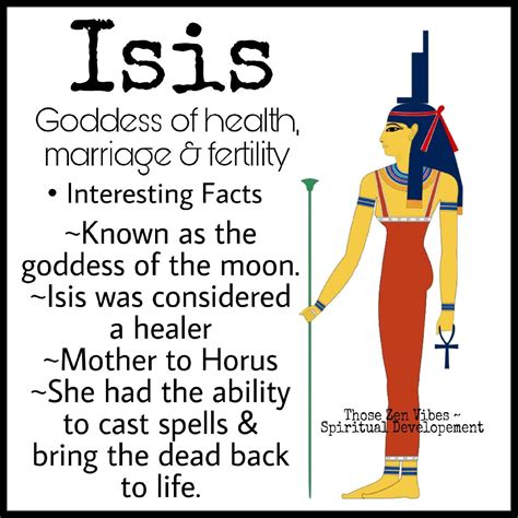 facts about isis egyptian goddess