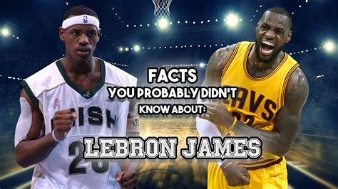 facts about lebron james on youtube