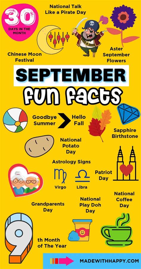 facts about the month of september