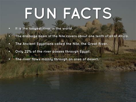 facts about the nile river in egypt