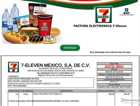 facturar seven eleven