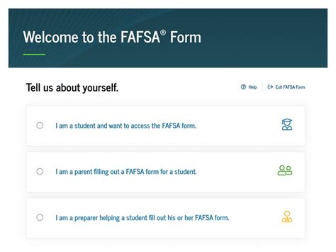 fafsa login page federal student aid