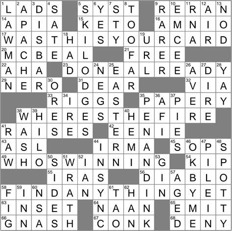 Ham it up crossword clue Solution The West News