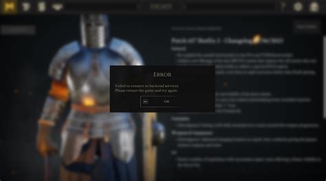 failed to connect to backend servers mordhau