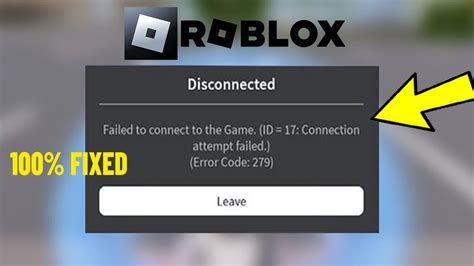 failed to connect to game id 17 roblox mobile