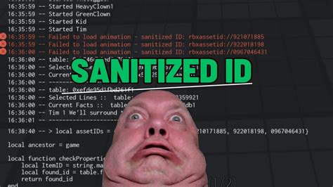 failed to load animation - sanitized id