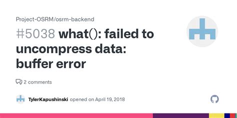 failed to uncompress data