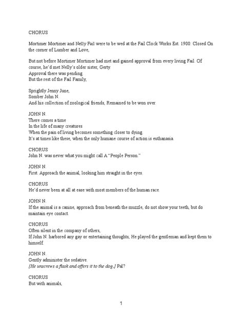 Failure A Love Story Script