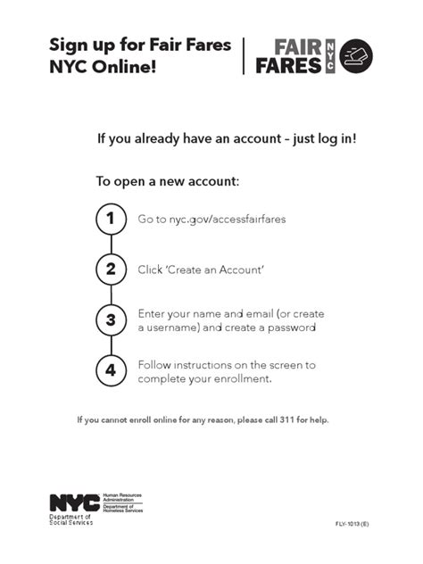 fair fares renewal application