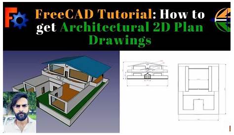 FreeCAD Tutorial: How to get Architectural 2D Plan Drawings - YouTube