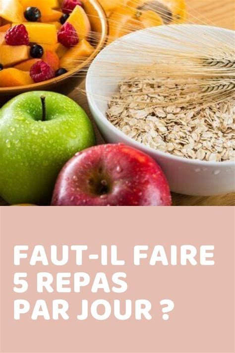 faire 5 repas par jour