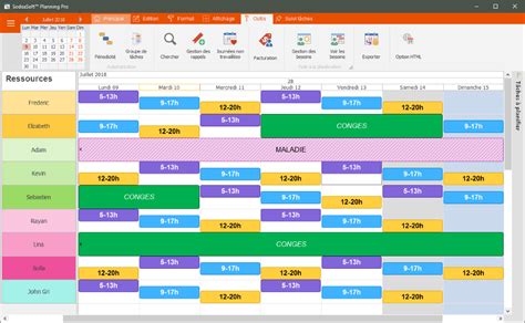 faire des horaires de travail