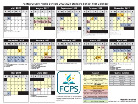 Fairfax County Public Schools 2024-25 Calendar