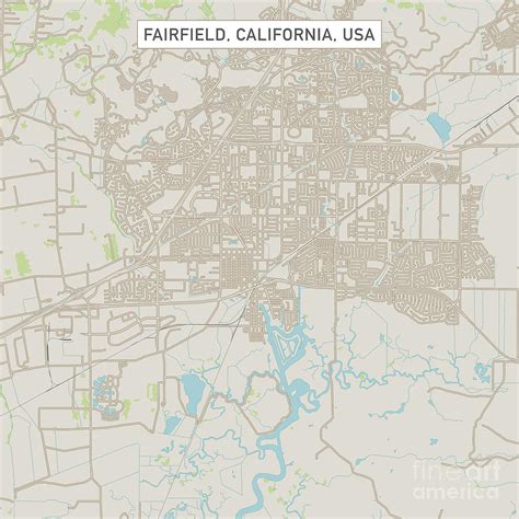 fairfield california street map