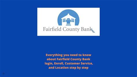 fairfield county bank login