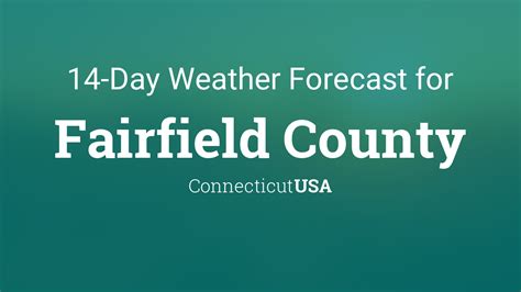 fairfield county ct weather report