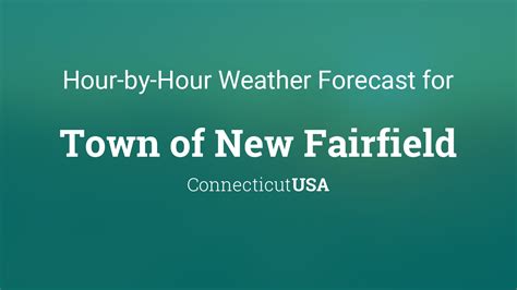 fairfield ct weather hourly forecast