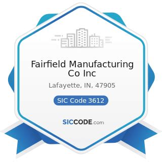 fairfield manufacturing co. inc