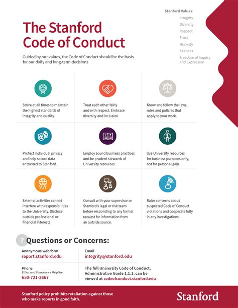 fairfield university code of conduct