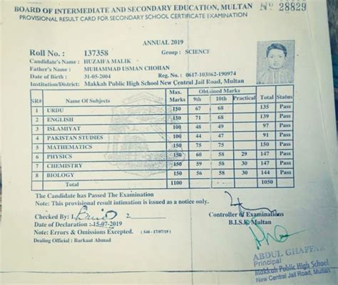 faisalabad board matric result 2023