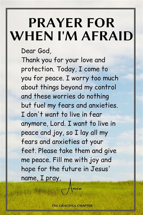 faith over fear prayer